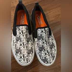 Black and White Slip-On for the dog lover